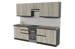 Кухонный гарнитур Равенна мега, 250 см
