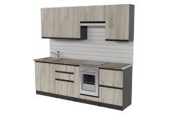 Кухонный гарнитур Равенна компакт, 220 см